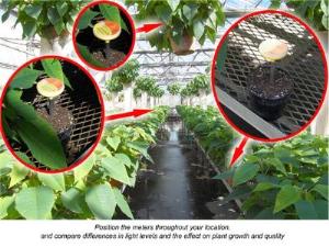 Using Light Meter - Daylight Indicator in greenhouses