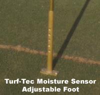 Specially designed quick probe depth adjustment from zero to four inches deep. Instant read out dial tells you the percentage of moisture in the soil.  This is the ideal moisture meter for testing soil moisture as the Turf-Tec Moisture Sensor is simple to use, easy to read and durable.   Moisture Meter.   Moisture Meter.