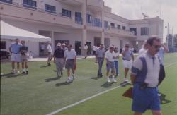 Miami Dolphins Training Camp, Davie, FL. Casey Gifford, Sports Turf Manager.  Sports Turf Meeting, Bermuda practice fields.