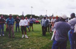 July 2002, Sports Turf Managers Meeting at The City of Ft. Lauderdale, Mills Pond Park.  Jim Romeo, Sports Turf Manager