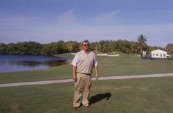 This is Jeff Haley, Agronomist for the PGA Tour.  Jeff was kind enough to show me around the course at Crandon Park Golf Club, Key Biscayne, FL before the seniors event.