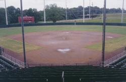 This is the University of Alabama's woman's softball stadium field.  It had just rained about an inch before the tour.