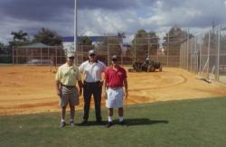 STMA, Florida Chapter # 1 meeting at the Village of Pinecrest, this is Fred Bobson, Pinecrest, Kevin Hardy, University of Miami and myself in front of a softball field being laser graded as a demonstration for our meeting.