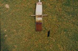 This is a soil profile of the multipurpose field that was constructed about a month before these photos were taken.  It is a sand based field that was sodded.  This soil profile taken with the Heavy Duty Mascaro Profile Sampler.