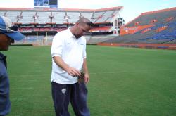 This is Ed Attalla when he was Sports Turf Manager at the University of Florida for the 2006 season before going back to the Jacksonville Sun's from which he came.