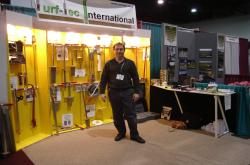 We also had a Turf-Tec International booth at the show.  This is John Mascaro in the booth.