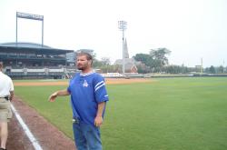 This is Ed Attala, Sports Turf Manager at the Baseball Grounds at Jacksonville speaking to our group.