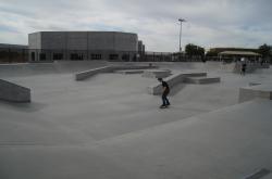 Rio Vista Regional Community Park in Peoria, CA also has a Skate Park as well as a splash park.  This is the skate park area.