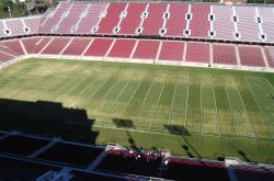 Our next stop on the STMA Tour was Stanford University in Palo Alto, CA.  Joel Ahern is Sports Turf Manager.  This is the newly rebuilt Stanford Stadium holds 50,000 spectators.
