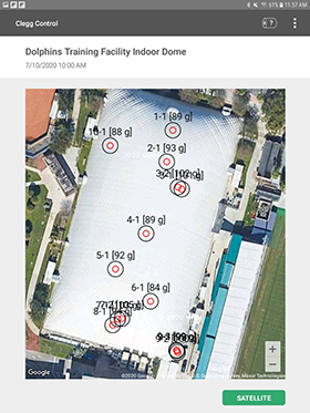 Clegg Impact Tester Mapping with GPS Imagefor Sports Fields