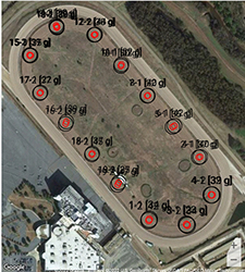 Clegg Impact Tester Bluetooth Mapping Example