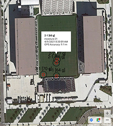 Clegg Impact Tester Bluetooth Mapping Example