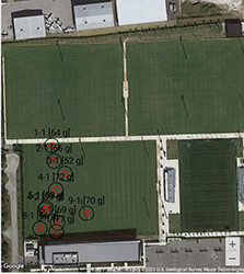 Clegg Impact Tester Bluetooth Mapping Example