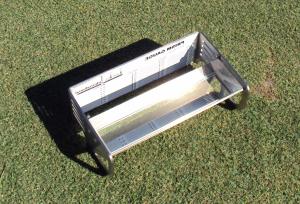 With the Turf-Tec Height of Cut Prism the "quality" of cut may also be inspected by comparing the turf over the viewing plane of the prism. check gauge