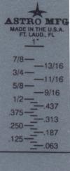 Now, you can know what height your grass is being mowed at without relying on the "bench" settings for height of cut. Simply place the Turf-Tec Height of Cut Gauge on the turfgrass area; press the height indicator shaft until it makes contact with the soil and read the calibrated shafts measurement.