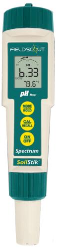 Now, for the first time, there is a ph pen that will give soil pH reading directly in a soil sample without having to mix a slurry. Simply pull a soil sample out of the ground, press the Direct Soil pH Pen's flat surface electrode into the soil and read the meter. The Direct Soil pH Pen measures pH in soils, semi-solids, solids and liquids. Memory records and recalls 15 sequentially tagged readings, has automatic temperature compensation and simultaneous display of pH and temperature. 