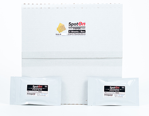 To use, simply attach or lay paper on select areas, clip / staple to branches, leaves , or vines; affix to wooden laths (for field spraying); or attach to blocks spaced 1-3 meters (3-10 feet) apart for aerial spraying. 