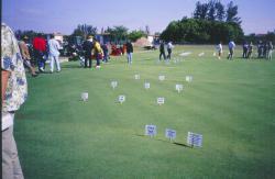 University of Florida Research Station, Davie FL.  Turf field day plots showing nematode study.