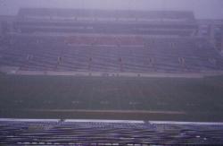 The Sports Turf Managers Association National Convention and Show was in San Antonio, Texas.  The tour led us to Southwest Texas University in San Marcos, TX.  The stadium field is located under the fog.  Steve Nunez is Supervisor of Sports Field Management. 