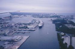 Back home in Ft. Lauderdale.  This is a view of Port Everglades.