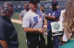 Steve Peeler, Facilities Operations Manager, Roger Dean Stadium, Jupiter, FL.  The profile is taken with the Mascaro Profile Sampler.