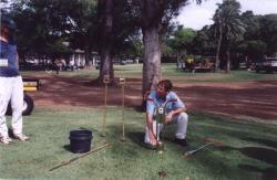 John Mascaro giving a seminar on growing healthy turf in Kapiolani Park on Oahu, HI.