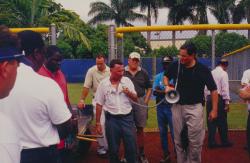 This is the tour I led for the Sports Turf Managers Association, Florida Chapter # 1.  This is Florida International University (FIU) in Miami, FL.  This is David Wyles, Ports Turf Manager leading us on a tour of his campus.