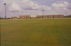 This is a view on one of the multipurpose fields at the Sportsplex in Coral Springs, FL.  In the background is the new high school that will also be using these fields.  