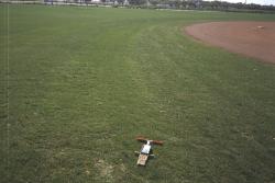 STMA Sports Field Tour at Rio Vista Park, AZ.  Here is a profile of one of the softball fields.  It is a sand based field.  This is a soil profile taken with the Mascaro Profile Sampler 