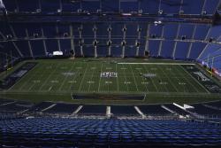 2005 also brought SuperBowl XXXIX in Jacksonville, Florida at Alltel Stadium.  I went to Jacksonville to see the field a week before the game.  This is a photograph of the SuperBowl field.