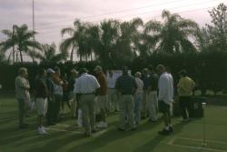 This is Dr. Raymond Snyder at the South Florida Turfgrass Expo on the University of Florida Campus in Davie, FL; talking about a study on Milorganite fertilizer and coated sand for a study in several Turf-Tec Lysimeters.