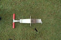 Here is a Soil Profile sample taken with the Mascaro Profile Sampler from the baseball infield at the University of North Florida.